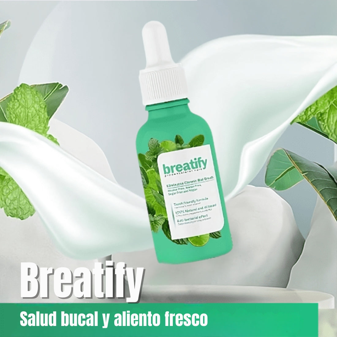 Breatify® Gotas Naturales para Eliminar el 😷 Mal Aliento