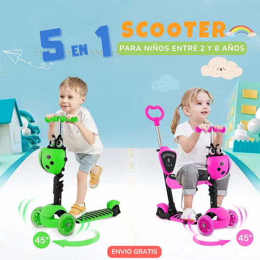 SCOOTER - AJUSTABLE 5 EN 1 PARA NIÑOS